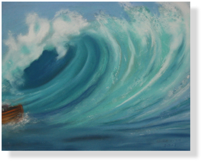 (75) Riesenwelle,
30 x 40 cm 2012 (75) Riesenwelle,
30 x 40 cm 2012